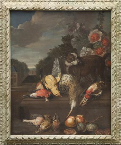 EARLY 19TH FRENCH SCHOOL PAIR OF STILL LIFES WITH GAME OIL ON CANVAS