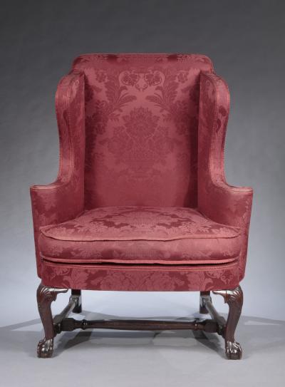EARLY QUEEN ANNE WINGCHAIR