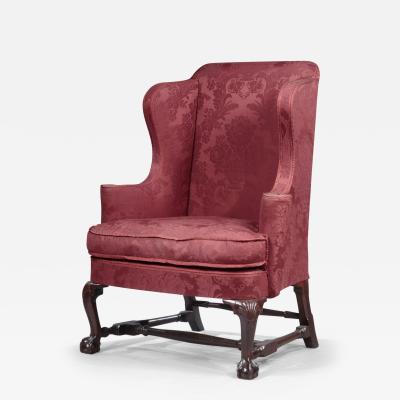 EARLY QUEEN ANNE WINGCHAIR