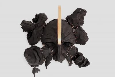 EDUARD LOCOTA Butterfly Sconce by Eduard Locota Wall Mounted Sculpture Acrylic Glass Coal