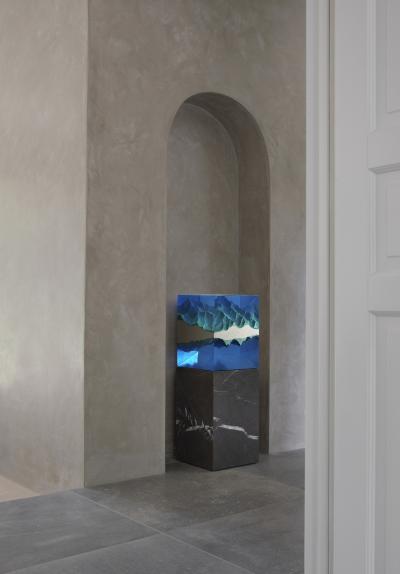 EDUARD LOCOTA Caverna Contemporary Sculpture by Eduard Locota resin Acrylic Glass Marble