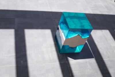 EDUARD LOCOTA Caverna Contemporary Sculpture by Eduard Locota resin Acrylic Glass Marble