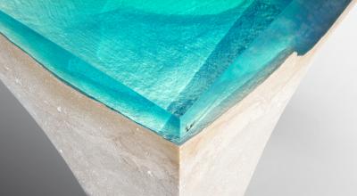 EDUARD LOCOTA Crete Table Sculpture By Eduard Locota