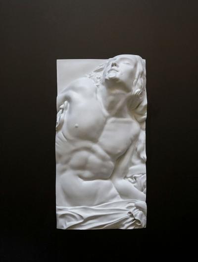 EDUARD LOCOTA Frieze Pieta Contemporary Art Decorative Sculpture by Eduard Locota