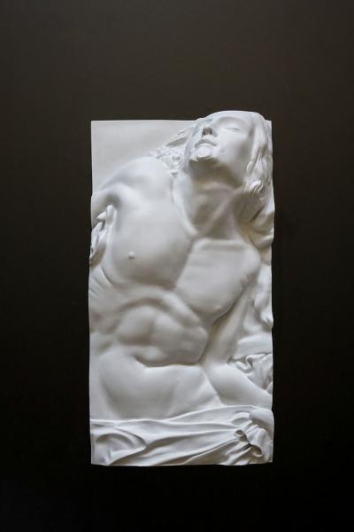 EDUARD LOCOTA Frieze Pieta Contemporary Art Decorative Sculpture by Eduard Locota