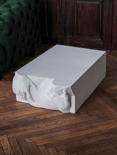 EDUARD LOCOTA Frieze Side Table By Eduard Locota
