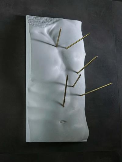 EDUARD LOCOTA Gaddi Torso Cloth Hanger Sculpture By Eduard Locota