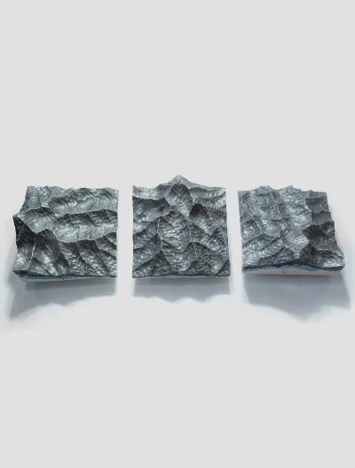 EDUARD LOCOTA Iron Mountains Contemporary Wall sculpture by Eduard Locota