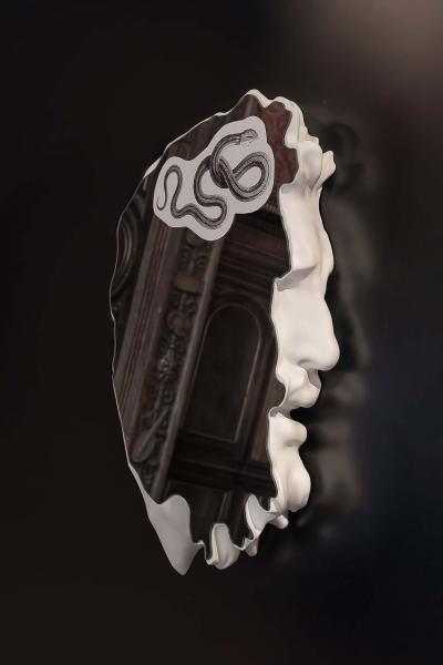 EDUARD LOCOTA Laocoon Mirror Sculpture with Augmented Reality by Eduard Locota