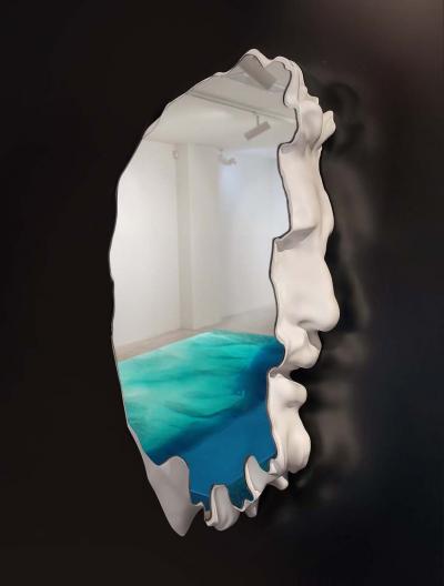 EDUARD LOCOTA Laocoon Mirror Sculpture with Augmented Reality by Eduard Locota
