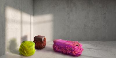 EDUARD LOCOTA Materiality Vol 3 Bench by Eduard Locota Acrylic Glass Resin Sculpture