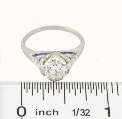 EDWARDIAN OLD EUROPEAN CUT 1 54CT GIA CERTIFIED DIAMOND ENGAGEMENT RING
