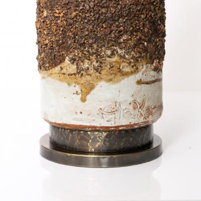 EIJA KARIVIRTA EIJA KARIVIRTA UNIQUE STONEWARE TABLE LAMP FINLAND 
