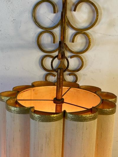 ELEGANT SCROLL FORM GILT METAL ITALIAN SCONCES