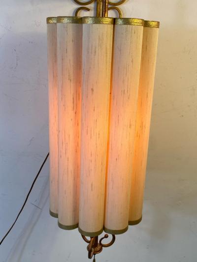 ELEGANT SCROLL FORM GILT METAL ITALIAN SCONCES