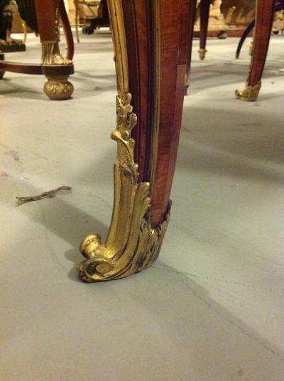 ELEGANTLOUIS XV STYLE MARQUETRY DESK BUREAU PLAT