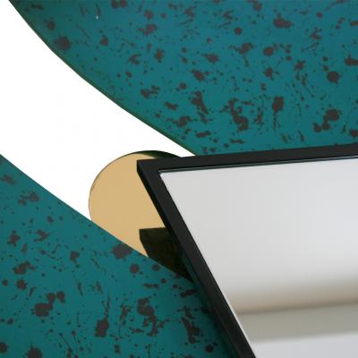 ELENA SALMISTRARO Contemporary Italian Green Bonnet Mirror Designed by Elena Salmistraro