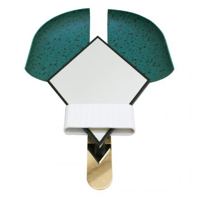 ELENA SALMISTRARO Contemporary Italian Green Bonnet Mirror Designed by Elena Salmistraro