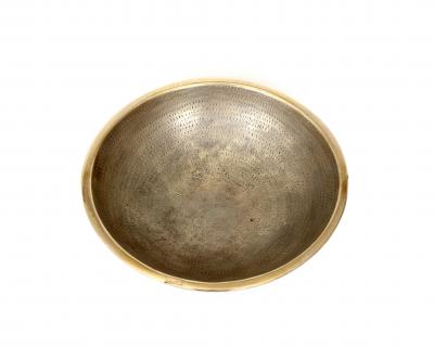 ELLIOT BERGMAN ELLIOT BERGMAN BRONZE PEACE BOWL CONCENTRIC DOT PATTERN CONTEMPORARY