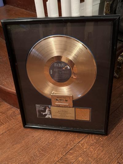 ELVIS PRESLEY RCA GOLD RECORD AWARD