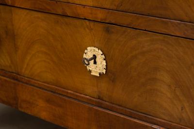 EMPIRE PERIOD BLONDE WALNUT COMMODE Circa 1815