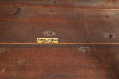 ENGLISH ARTS CRAFTS WOODEN CARVED WOOD SIDE TABLE