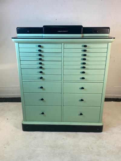 EXCEPTIONAL ART DECO MODERNIST DENTAL CABINET
