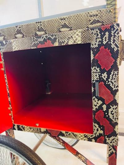 EXCEPTIONAL CUSTOM PYTHON FINISHED POPCORN MAKER CART