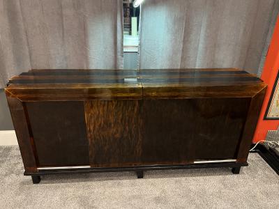 EXCEPTIONAL DECO REVIVAL TORTOISE AND BLACK LUCITE SIDEBOARD