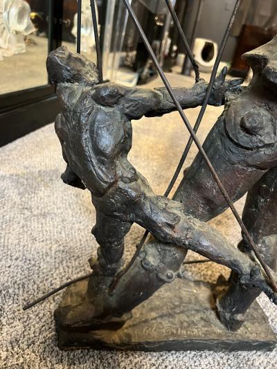 EXCEPTIONAL EARLY BRUTALIST PUPPET MASTER BRONZE