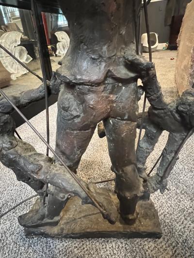 EXCEPTIONAL EARLY BRUTALIST PUPPET MASTER BRONZE