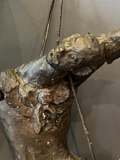 EXCEPTIONAL EARLY BRUTALIST PUPPET MASTER BRONZE