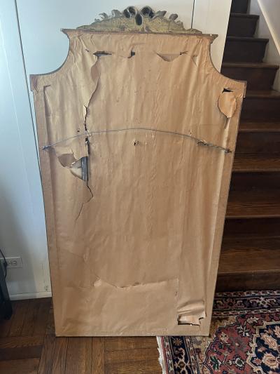 EXCEPTIONAL ORNATE HAND PAINTED TRUMDEAU MIRROR