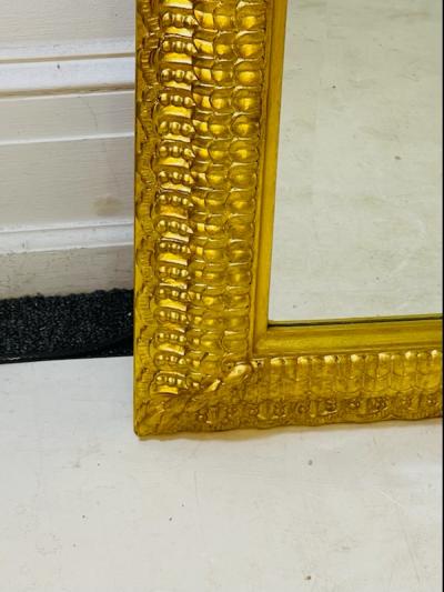 EXCEPTIONAL PAIR OF RENAISSANCE STYLE GOLD LEAF CARVED WOOD MIRRORS