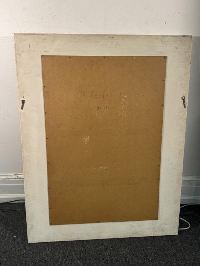 EXCEPTIONAL SIGNED MID CENTURY COLORFUL MOSAIC CERAMIC TILE MIRROR