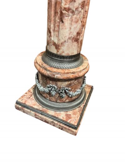 EXCEPTIONAL19TH CENTURY GRAND TOUR MARBLE WITH NICKELED BRONZE ACCENTS