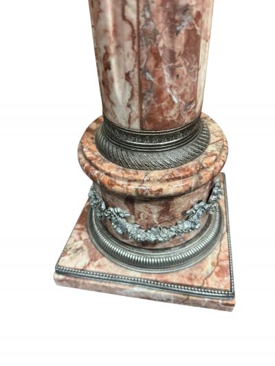 EXCEPTIONAL19TH CENTURY GRAND TOUR MARBLE WITH NICKELED BRONZE ACCENTS