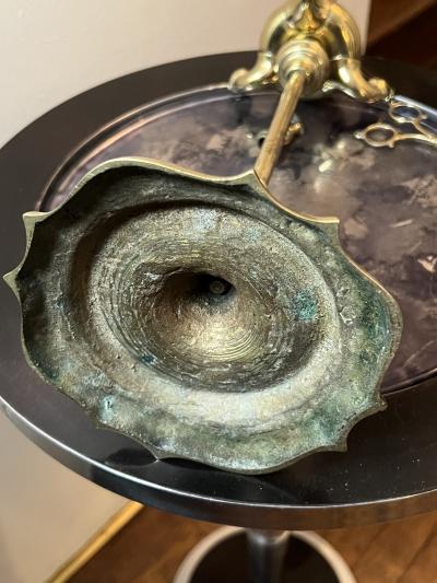 EXQUISITE PAIR OF LUCERNE BRASS OIL LAMPS CIRCA 1900S