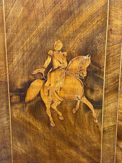 EXTRAORDINARY ITALIAN 19TH CENTURY INLAID SCENIC CHEST