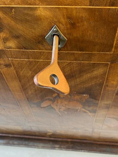 EXTRAORDINARY ITALIAN 19TH CENTURY INLAID SCENIC CHEST