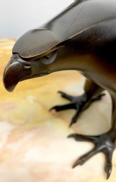 Eagle Sculpture Made by Zai Wang