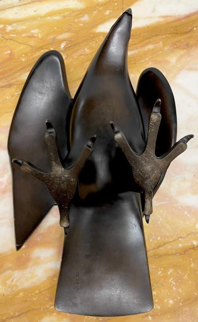 Eagle Sculpture Made by Zai Wang