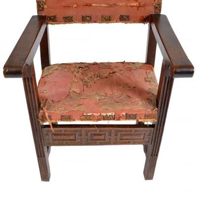 Early 17 18th Century Spanish Walnut Armchair