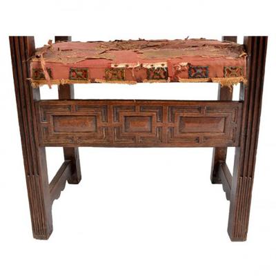 Early 17 18th Century Spanish Walnut Armchair