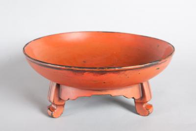 Early 17th Century Negoro Lacquer Footed Bowl