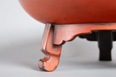 Early 17th Century Negoro Lacquer Footed Bowl