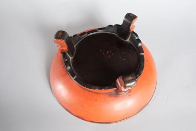 Early 17th Century Negoro Lacquer Footed Bowl