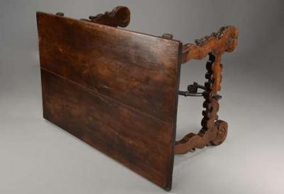 Early 17th century walnut Spanish table with good original patina