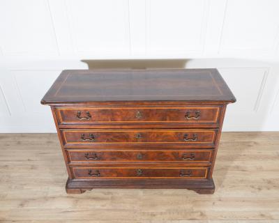 Early 18th Century Emilian Walnut Chest of Drawers with Fruitwood Inlay