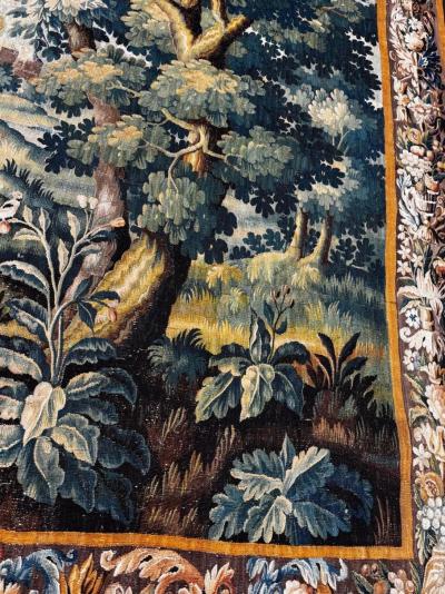 Early 18th Century French Antique Verdure Tapestry